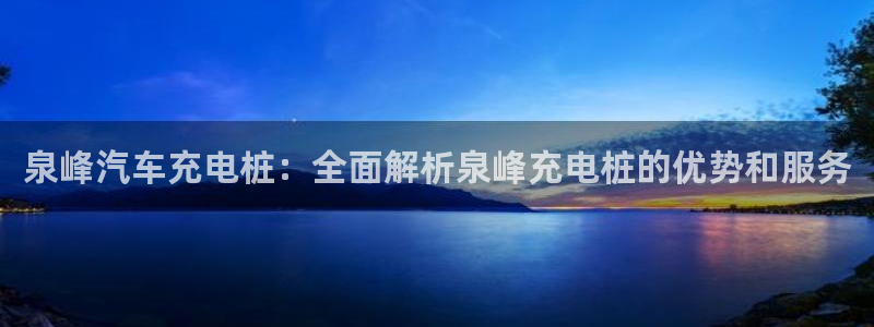 威廉希尔大小球怎么看：泉峰汽车充电桩：全面解析泉峰充电桩的优势和服务