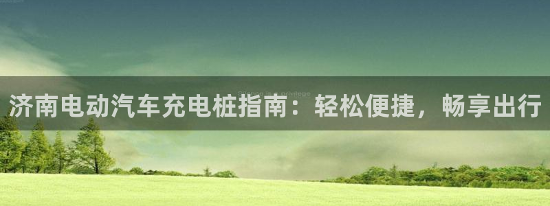 威廉希尔开盘大小球为什么都是2.5：济南电动汽车充电桩指南：轻松便捷，畅享出行