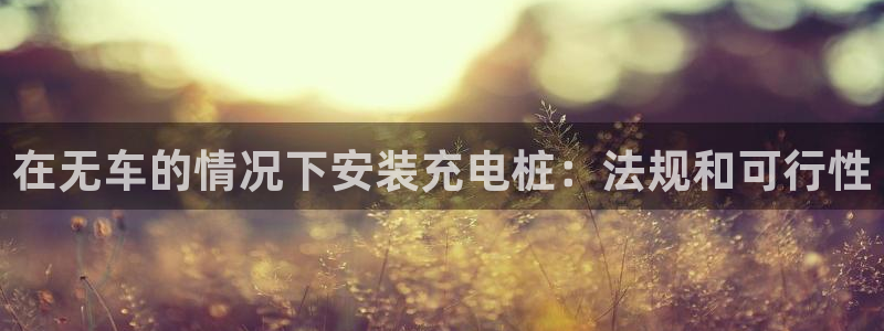 威廉希尔足球分析师怎么样：在无车的情况下安装充电桩：法规和可行性